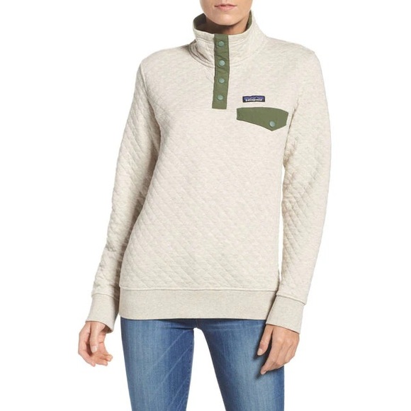 Patagonia Tops - Patagonia Beige Quilted Pullover
